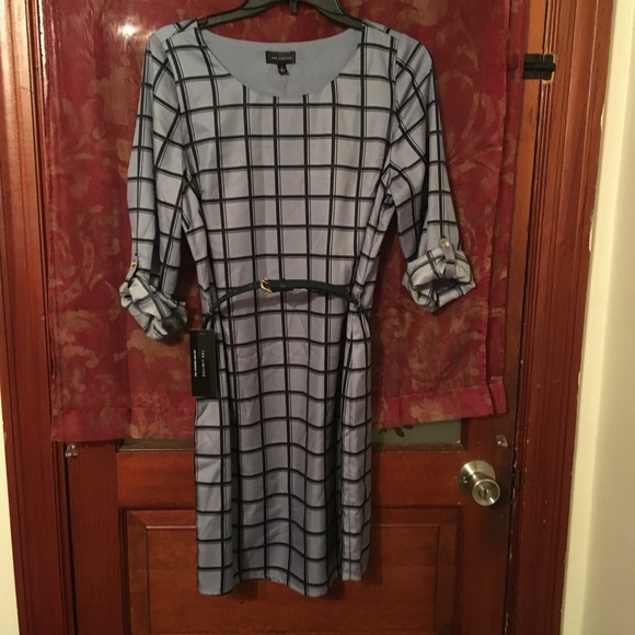 NWT striped blue and navy dress - Picture 1 of 5